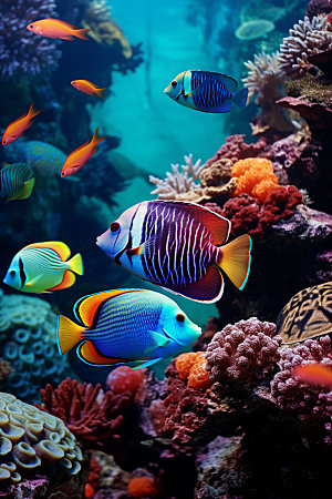 海底世界自然大海摄影图