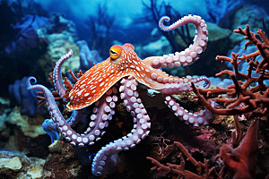 海底世界水底海洋生物摄影图
