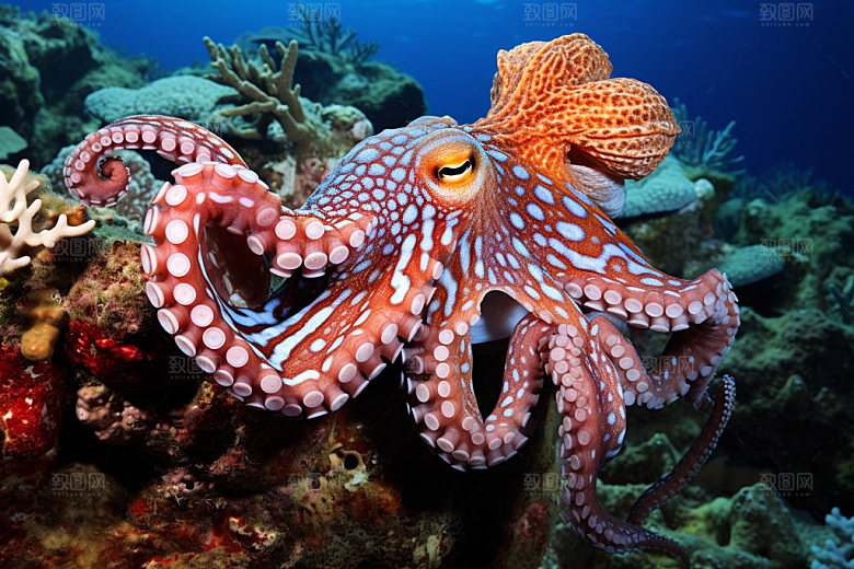 海底世界海洋生物水底摄影图