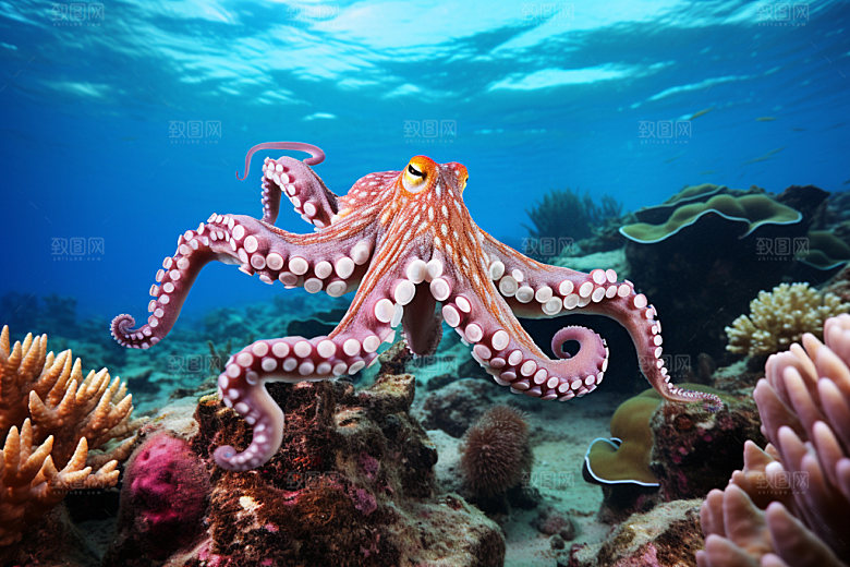 海底世界自然海洋生物摄影图