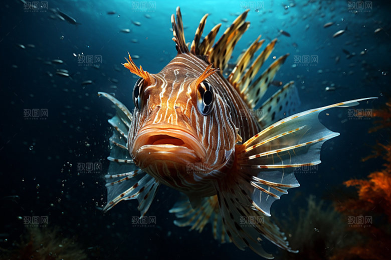 海底世界海洋生物环保摄影图