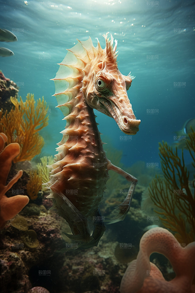 海底世界海洋生物环保摄影图