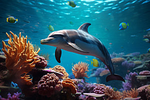 海底世界自然水底摄影图