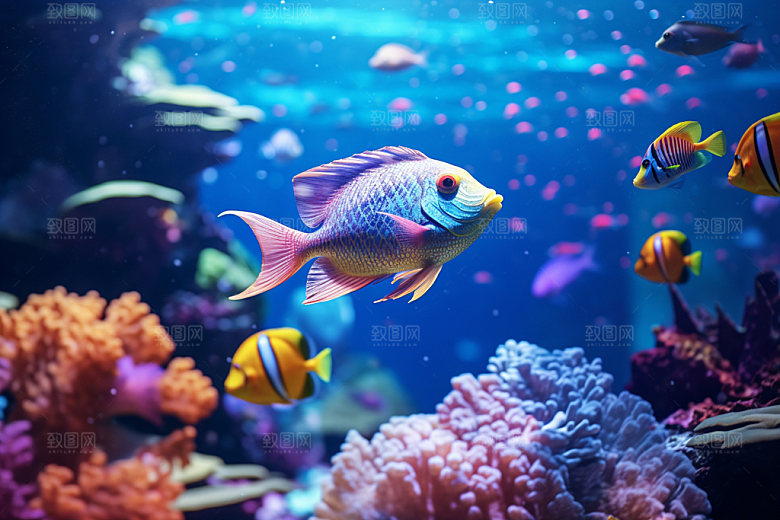 海底世界水底大海摄影图