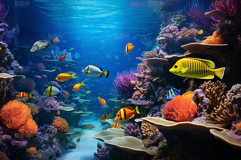 海底世界大海海洋生物摄影图