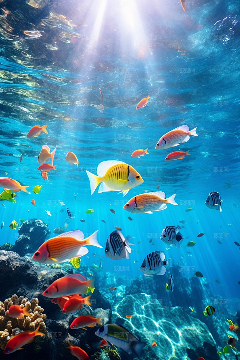 海底世界水底高清摄影图