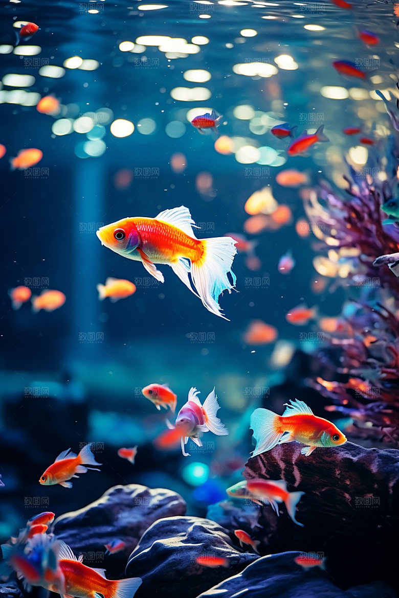 海底世界海洋生物大海摄影图