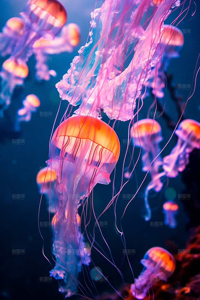 海底世界珊瑚礁大海摄影图