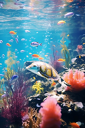 海底世界自然环保摄影图
