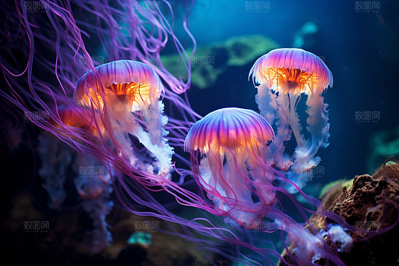海底世界环保水底摄影图