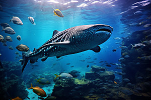 海底世界水底自然摄影图