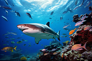 海底世界珊瑚礁高清摄影图