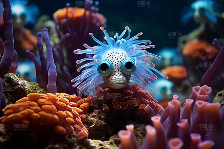 海底世界海洋生物大海摄影图