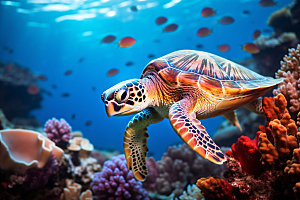 海龟自然高清摄影图