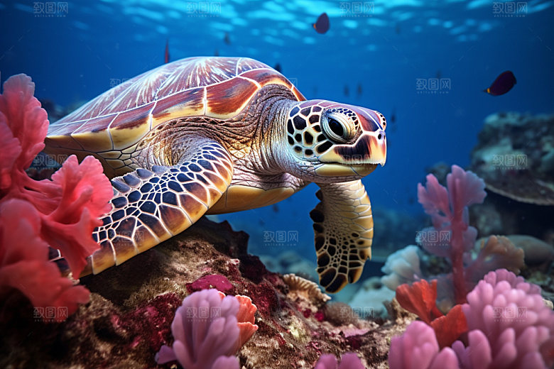 海龟高清动物摄影图