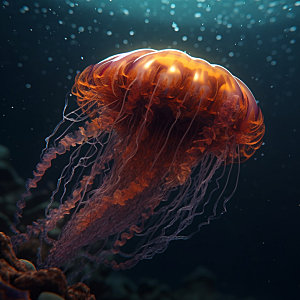 海洋生物生态水生物摄影图