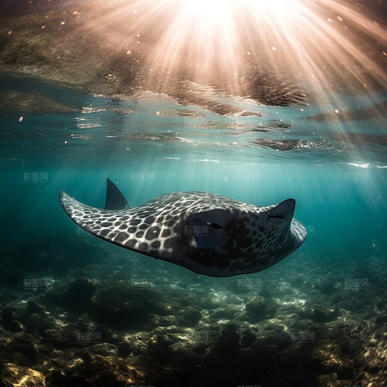 海洋生物海底世界生态摄影图