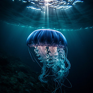海洋生物生态海底世界摄影图