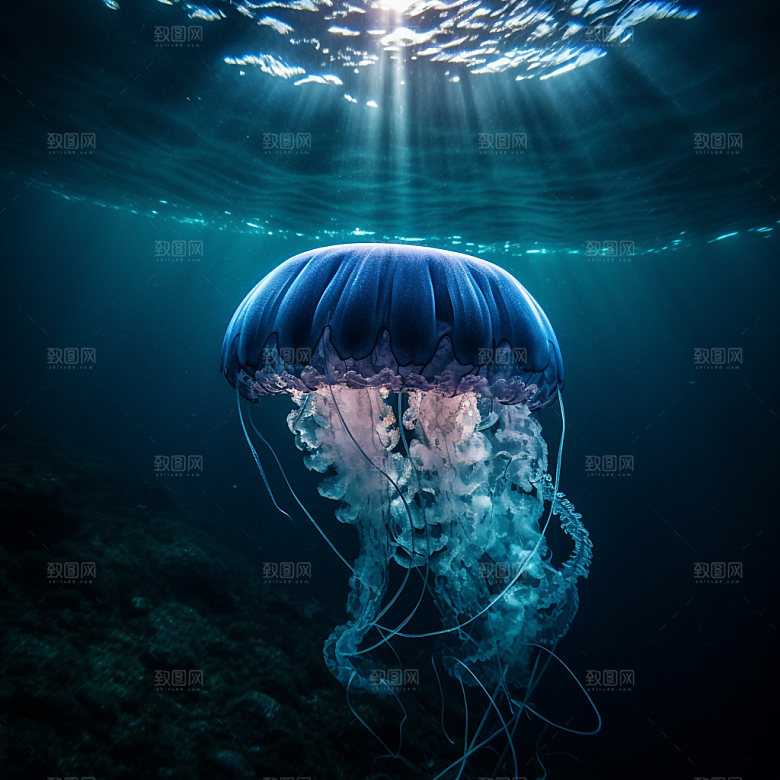 海洋生物生态海底世界摄影图