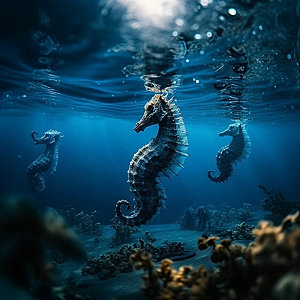 海洋生物水生物动物摄影图