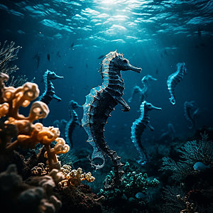 海洋生物海底世界自然摄影图