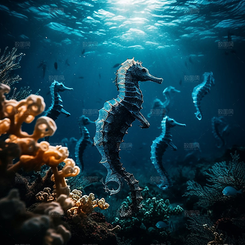 海洋生物海底世界自然摄影图