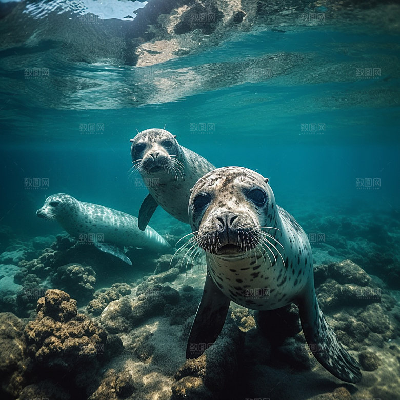 海洋生物生态高清摄影图