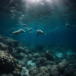 海洋生物自然高清摄影图