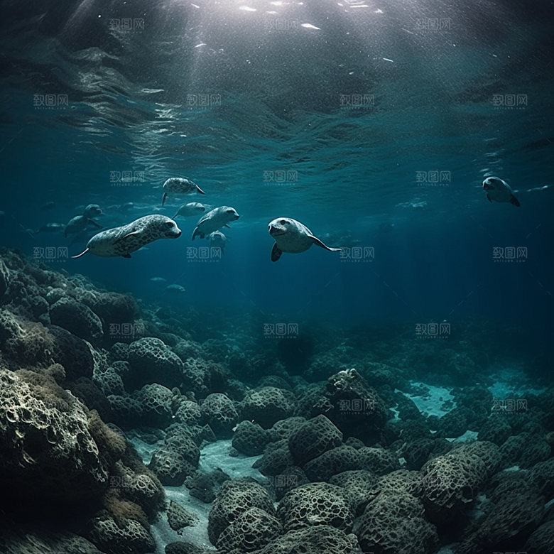 海洋生物自然高清摄影图
