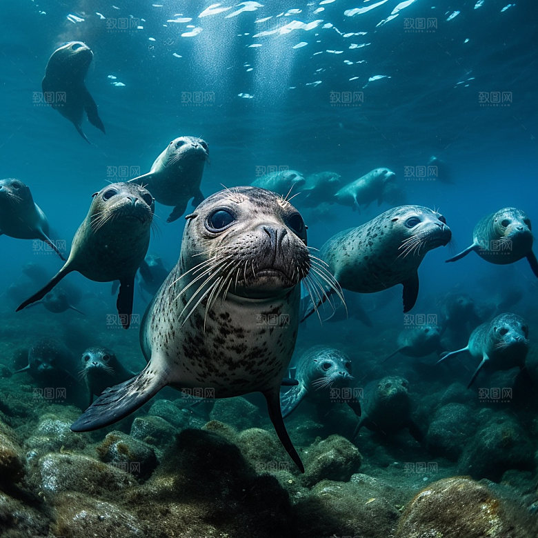 海洋生物大海高清摄影图