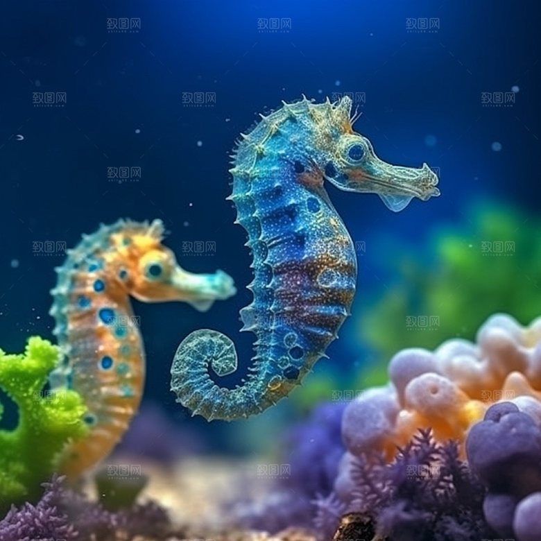 海洋生物海底世界生态摄影图