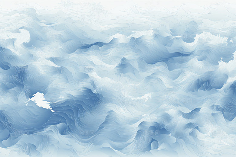 海浪肌理波浪纹样