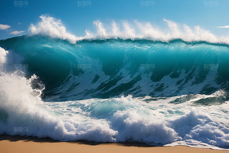 海浪自然高清摄影图