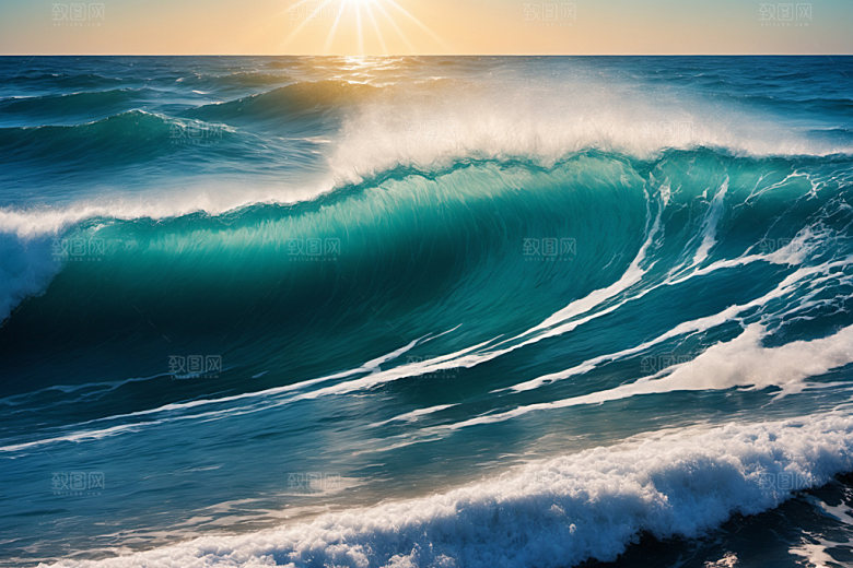 海浪高清大海摄影图
