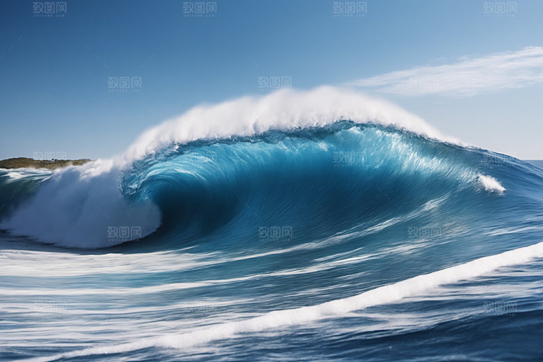 海浪高清海水摄影图