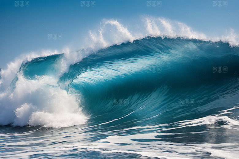 海浪大海海水摄影图