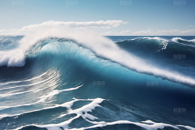 海浪海水高清摄影图