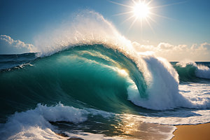 海浪高清自然摄影图