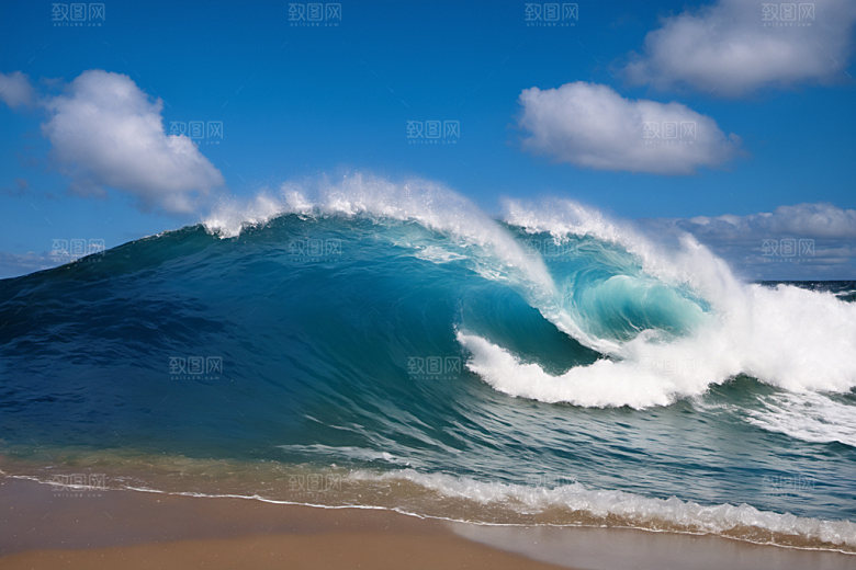 海浪自然高清摄影图