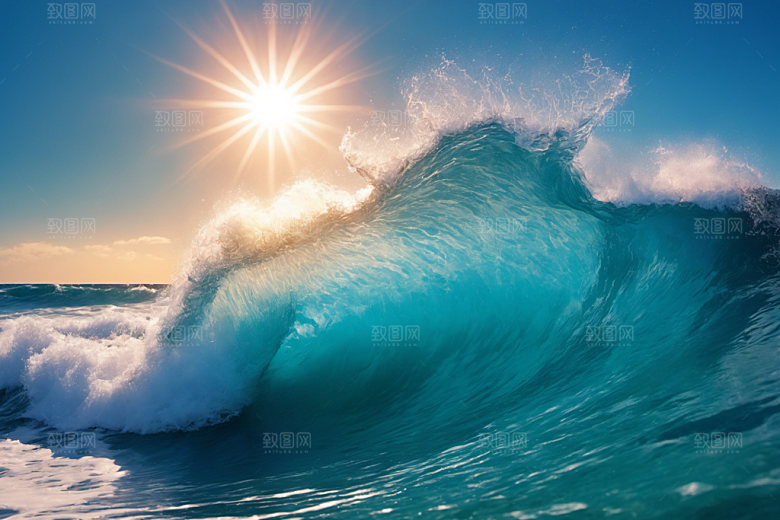 海浪自然高清摄影图