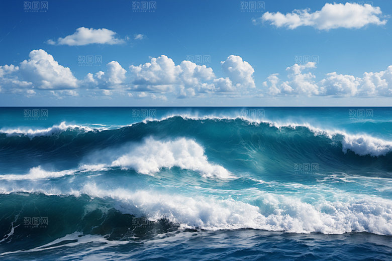 海浪海水高清摄影图