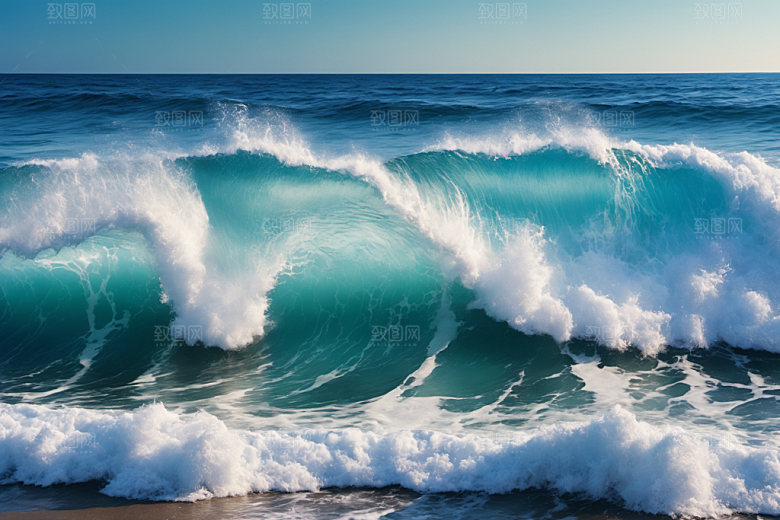 海浪自然高清摄影图