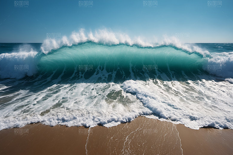 海浪海水高清摄影图