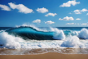 海浪自然高清摄影图