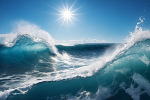 海浪高清自然摄影图