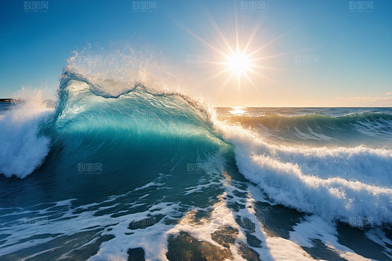 海浪高清浪花摄影图