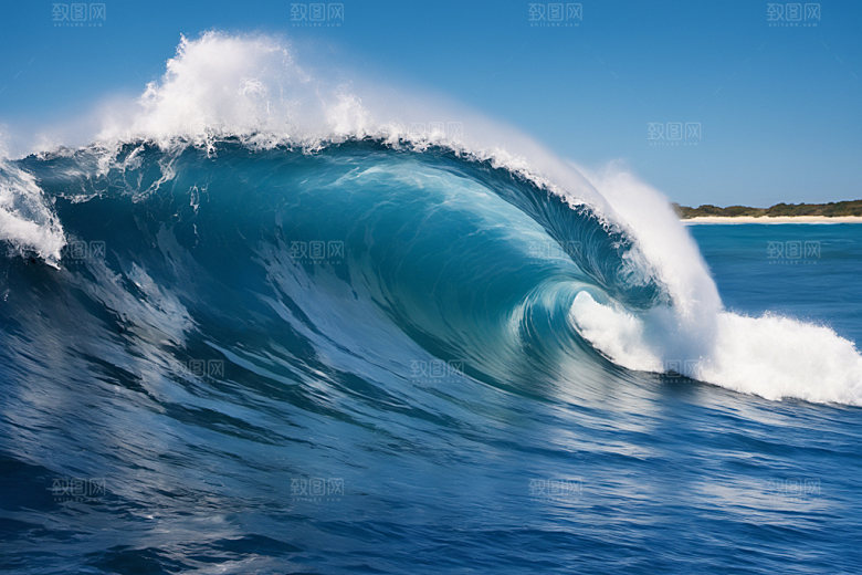 海浪自然高清摄影图