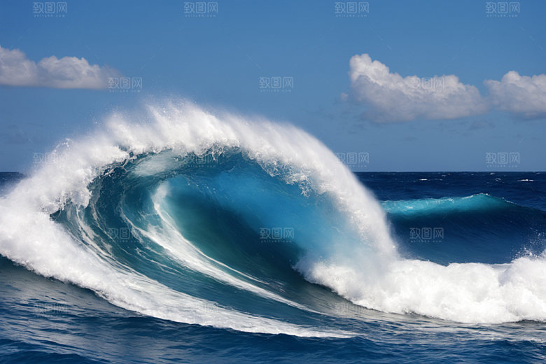 海浪高清海水摄影图