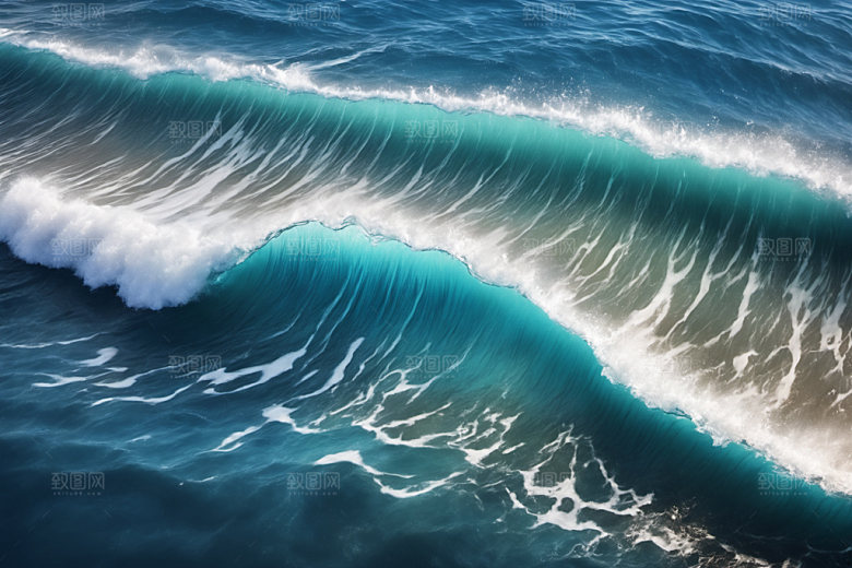 海浪海水波浪摄影图
