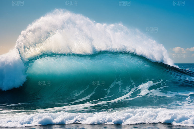 海浪波浪高清摄影图